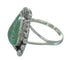 Silver Turquoise Southwestern Flower Ring Size 8-1/2 AX89152